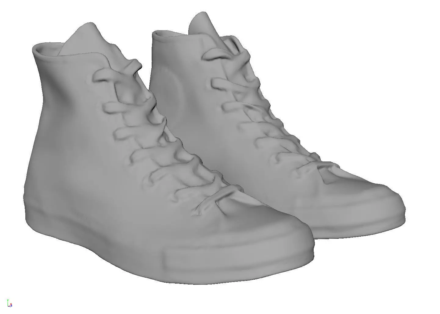 Converse All Star 1970s Low-poly 3D model_9