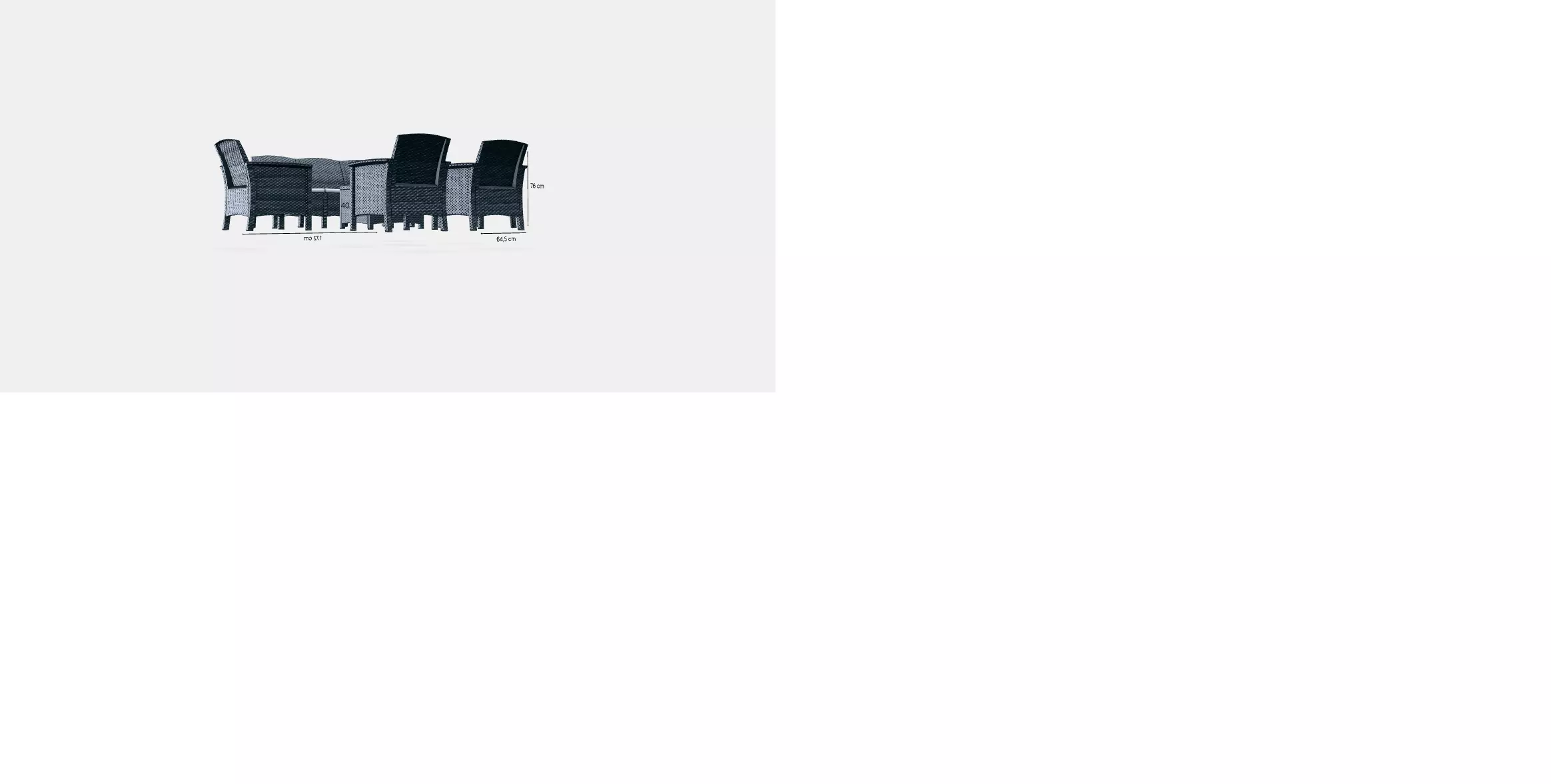 Venus II Large 7 seater garden furniture set - G 3D model