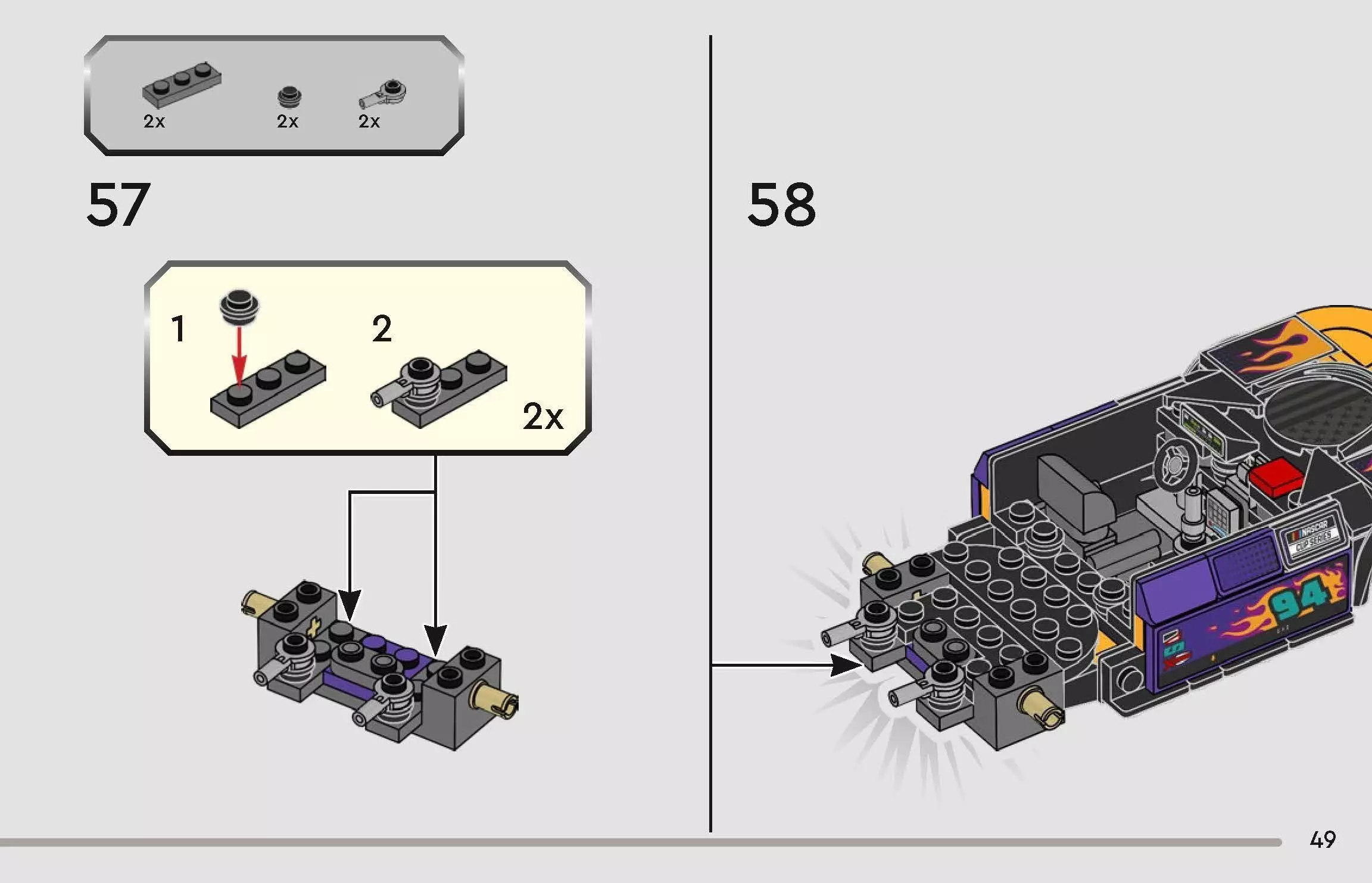 TwindBricks3D - 76935 NASCAR Next Gen Chevrolet Camaro ZL1 3D