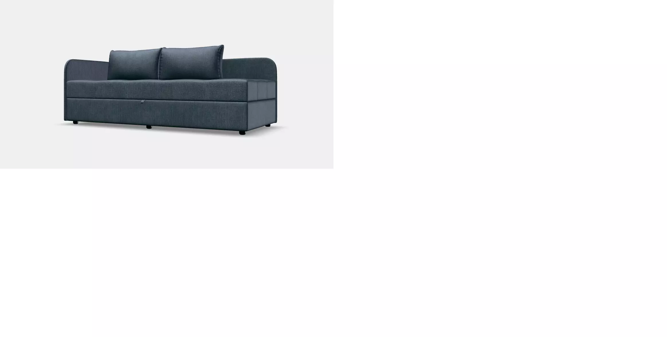 S100 sofa bed left 90x200 4 3D model_8