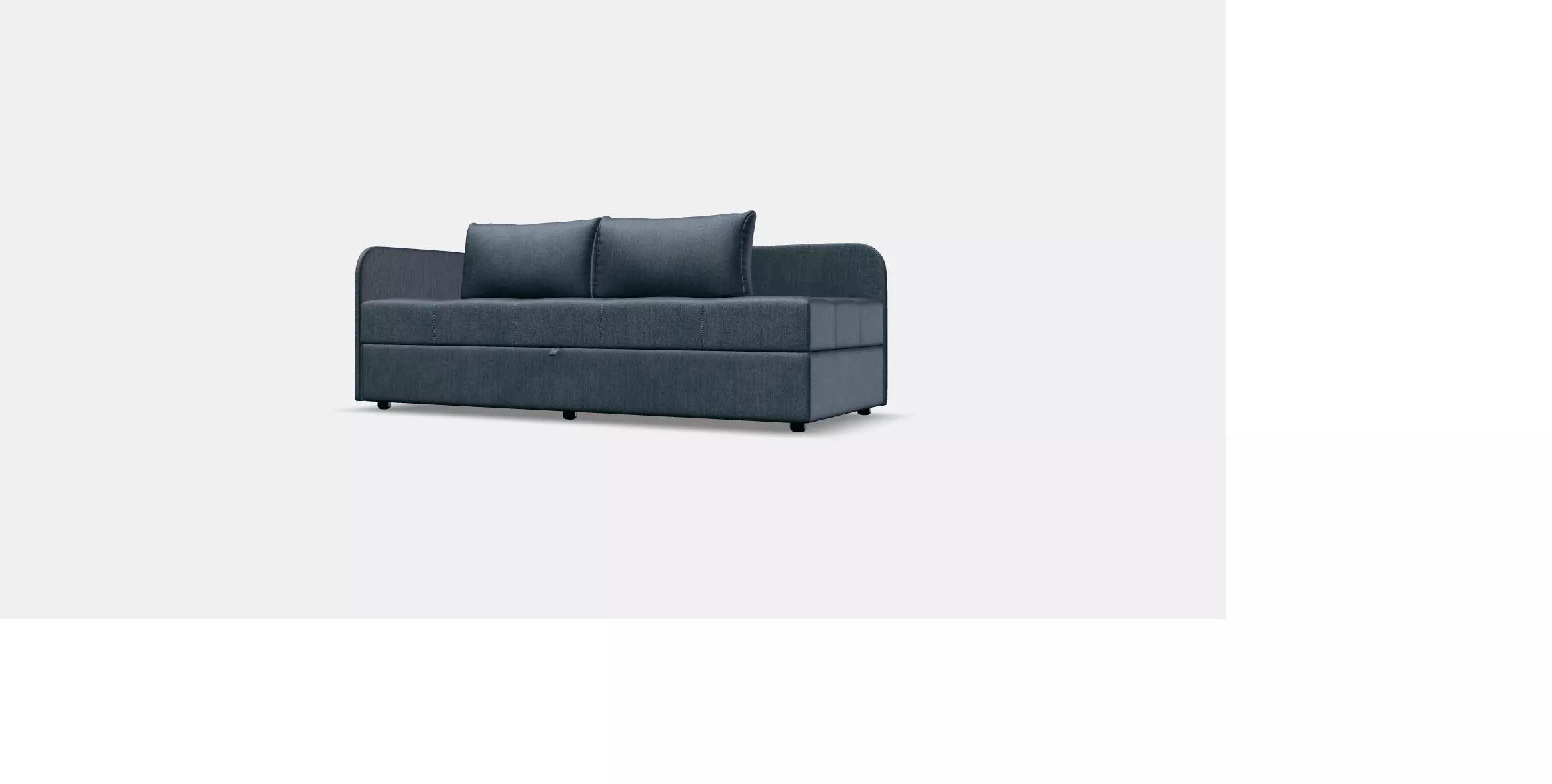 S100 sofa bed left 90x200 4 3D model_7