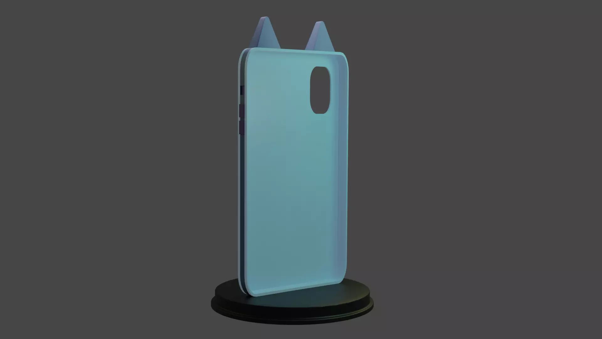 Cat Low poly Phone Case - Cute - Funny 3D model_1