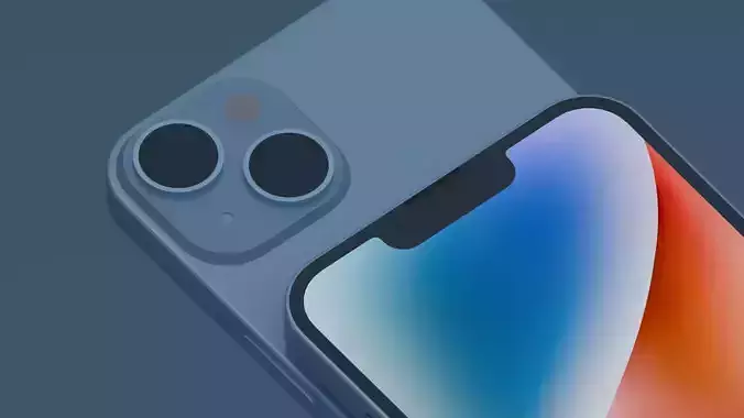 iPhone 14 Mid-Poly Pack Low-poly 3D model