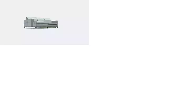 ADA 8341 upholstered corner sofa with footrest right