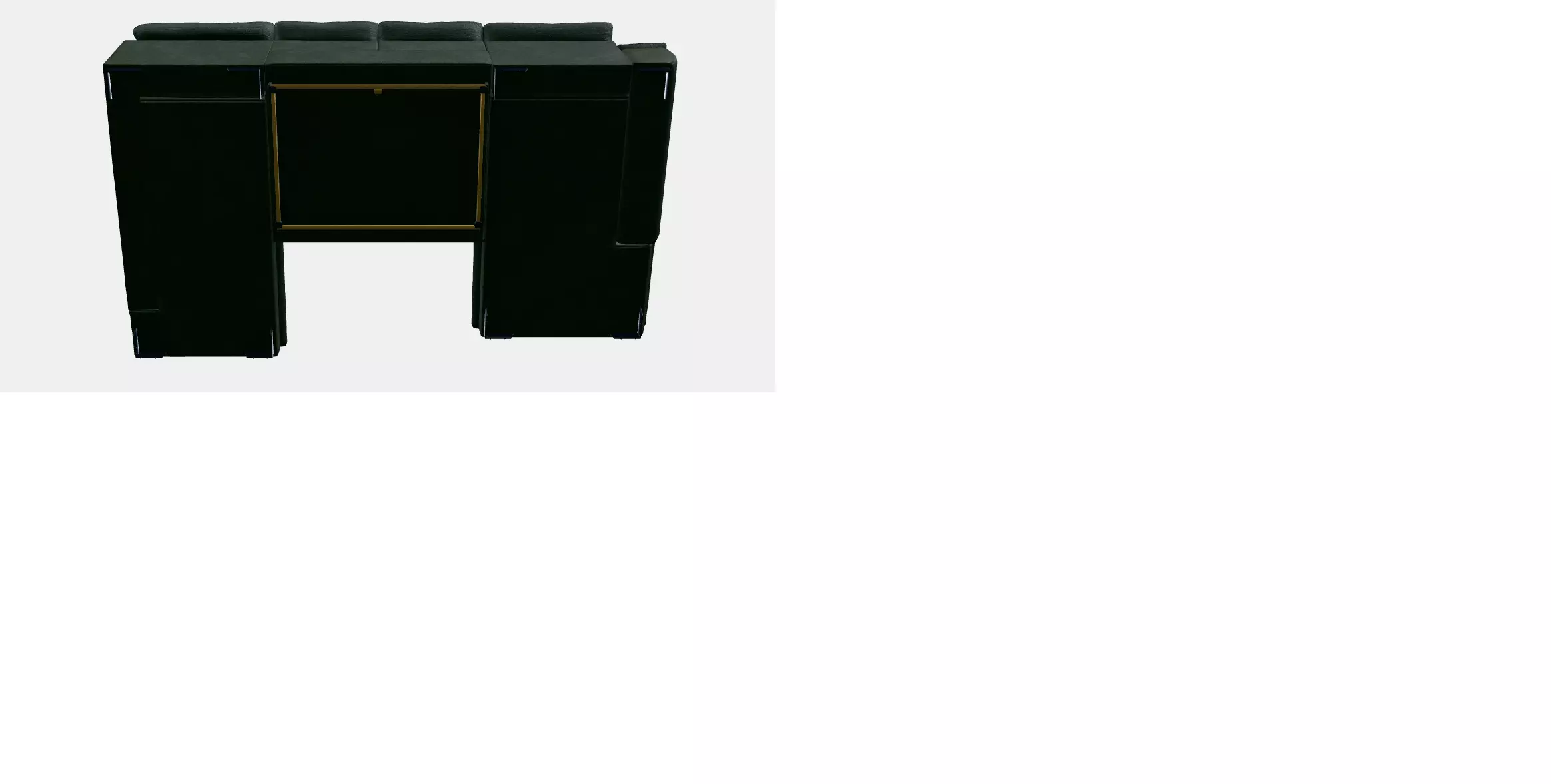 ADA 7529 U-shaped upholstered suite 3D model_3