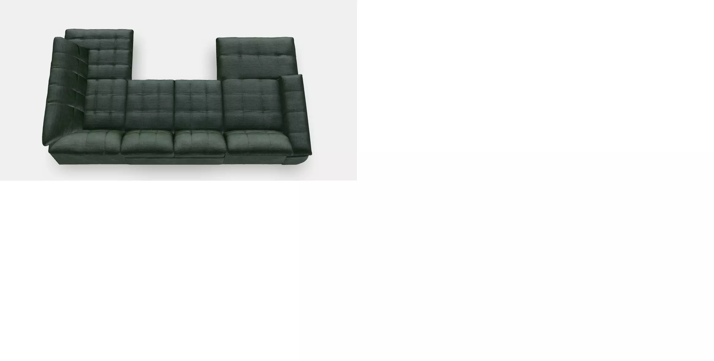 ADA 7529 U-shaped upholstered suite 3D model_2