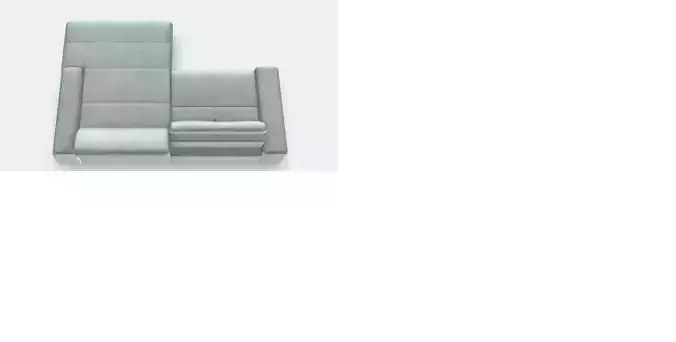 7525 upholstered corner set with footrest left