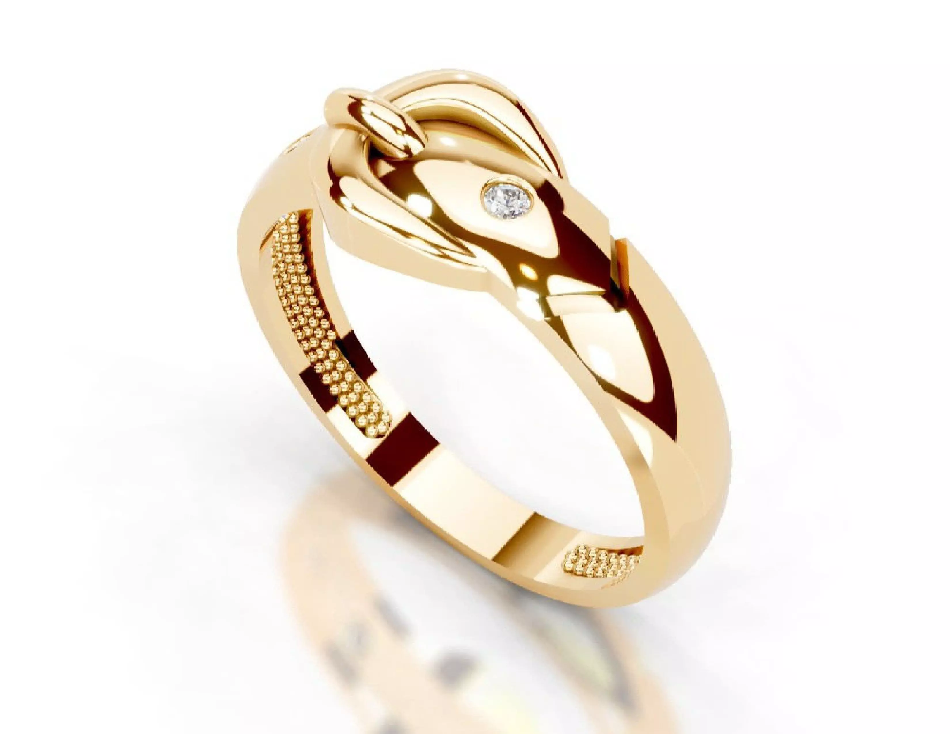 3D Printable Diamond Ring Models STL 3DM File 3D print model 3D print model_5