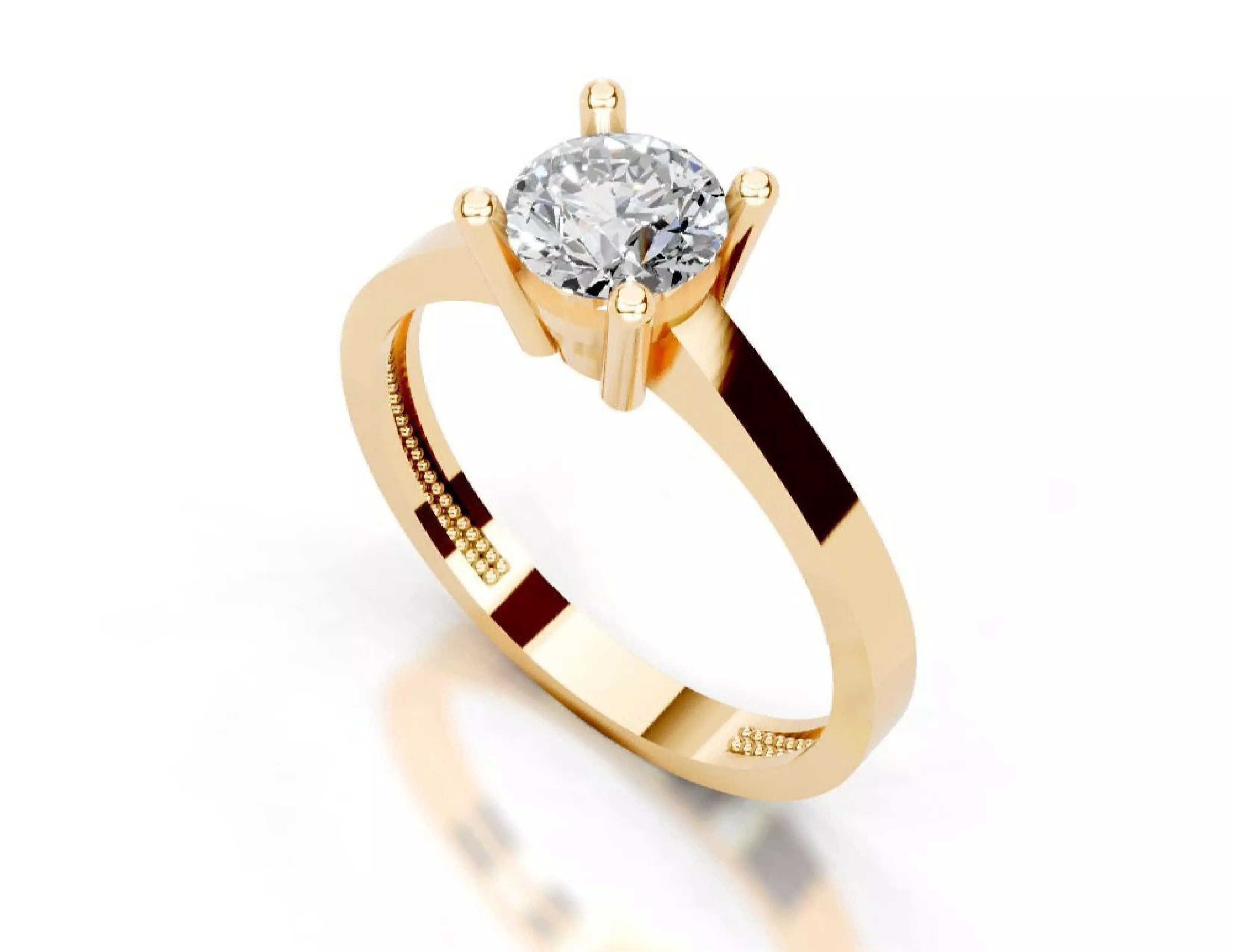 3D Printable Diamond Ring Models STL 3DM File 3D print model 3D print model_16