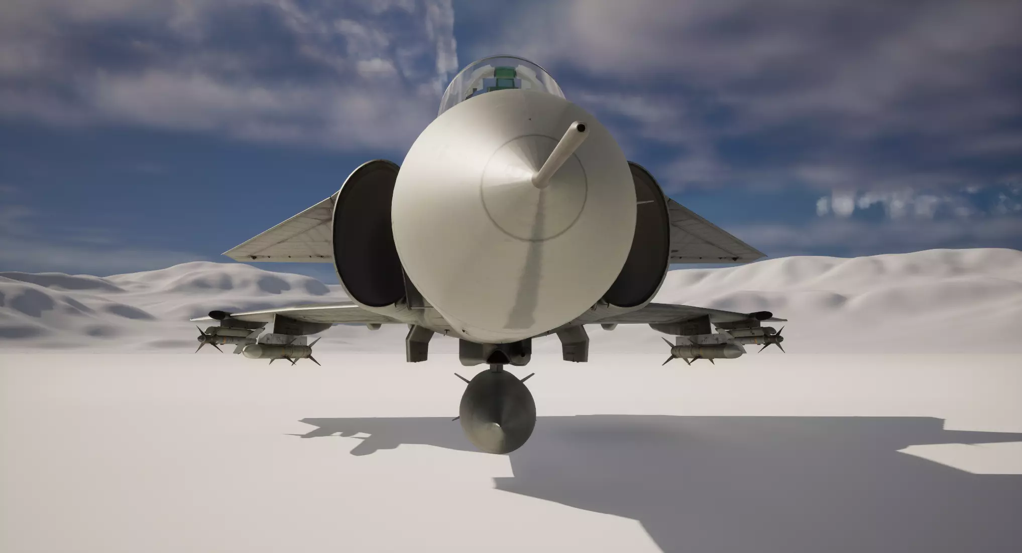 Rigged Saab 37 Viggen Fighter 3D model_17