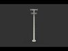 High Mast Light Pole with Flood Light 3D model_1