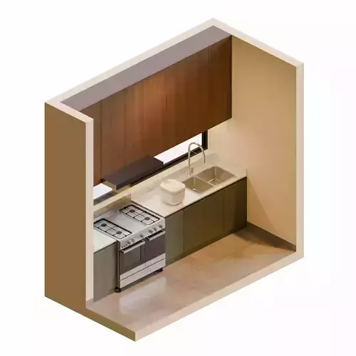 Matcha Isometric Kitchen