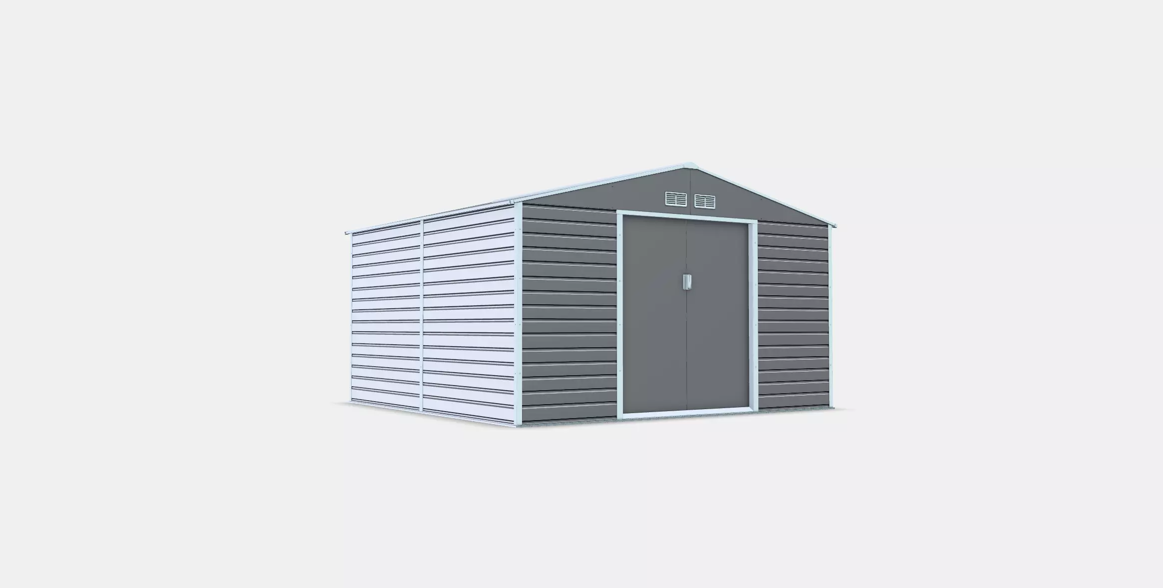 Utah garden tool storage house 341x322 cm 3D model