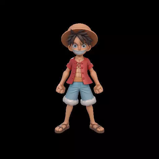 Monkey D Luffy One Piece 3D print model_1