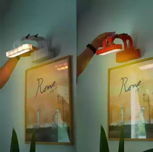 3D Printable Picture Frame LED Light Strip Holder STL