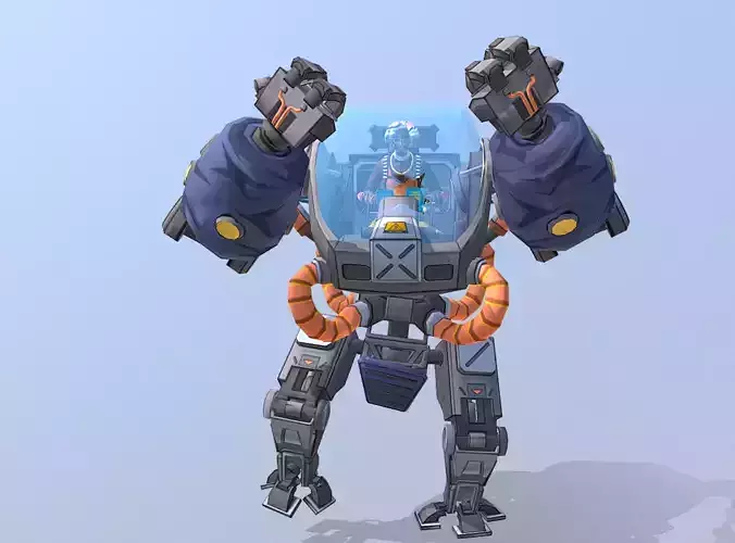 URBAN SCIFI MODIFIED LARGE ROBOT Roar Threat