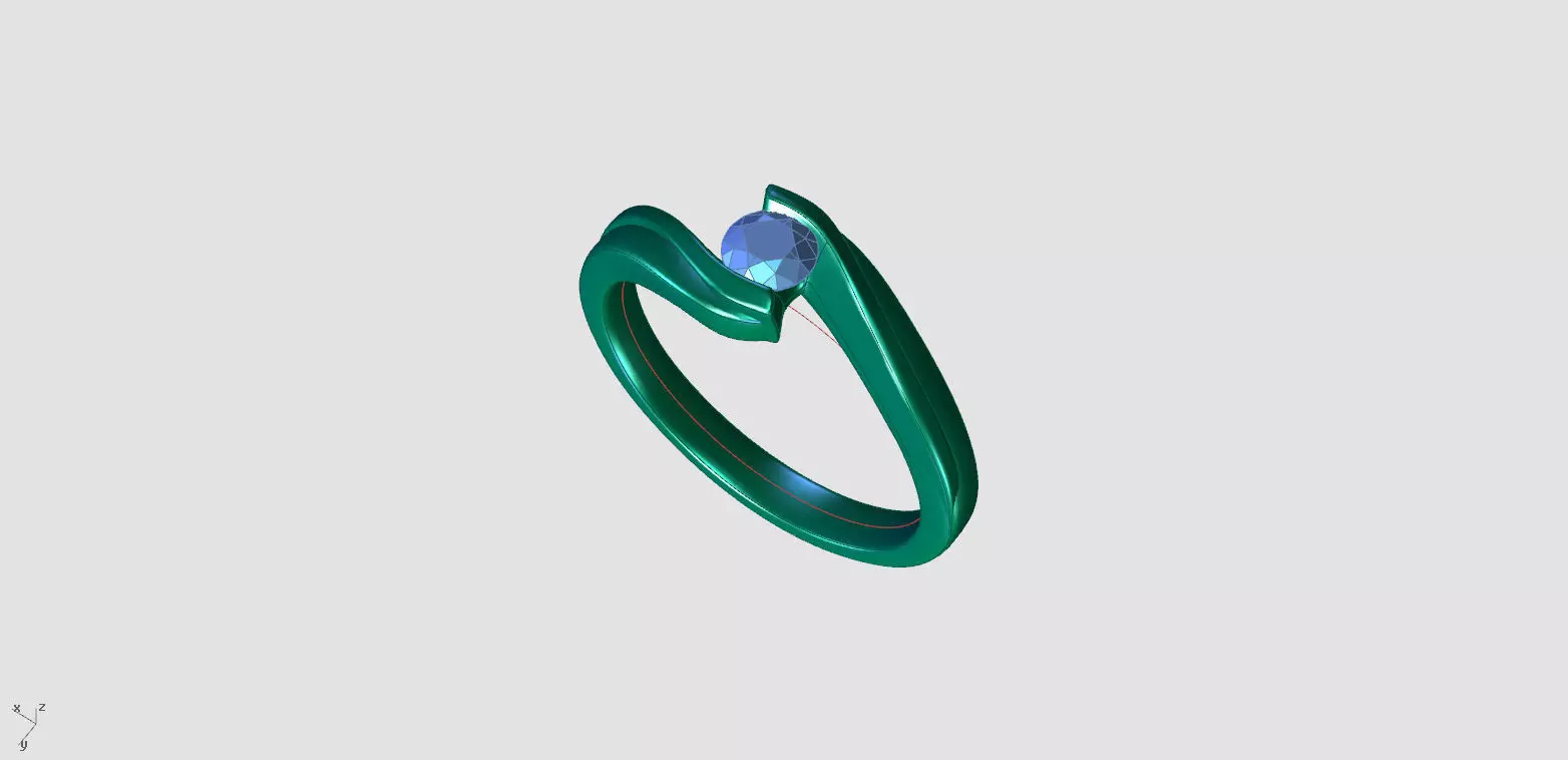ETERNAL RING ZDR04-20CT 3D print model_6