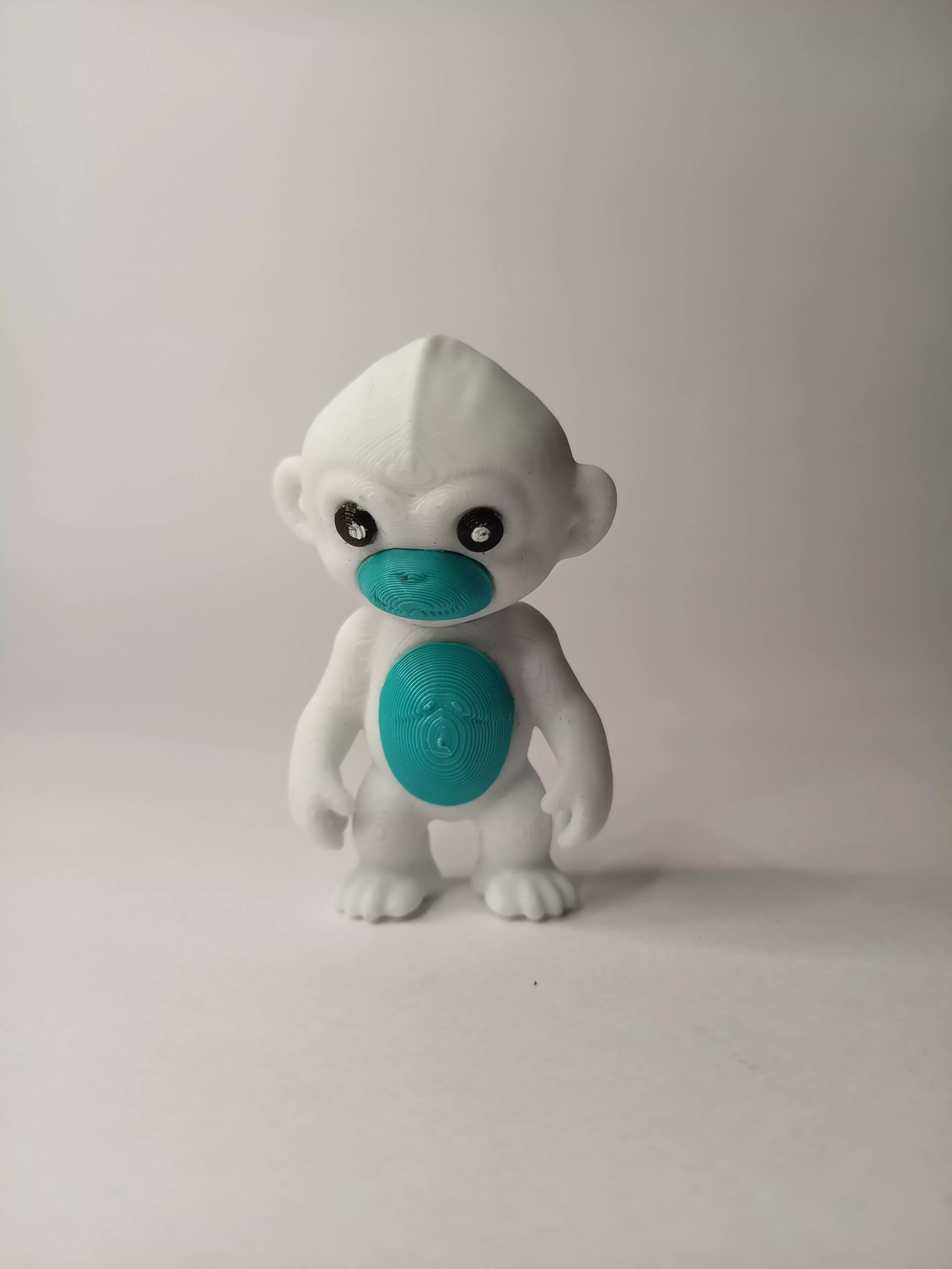 CUTE MONKEY KEYCHAIN VERSION 3D print model_1