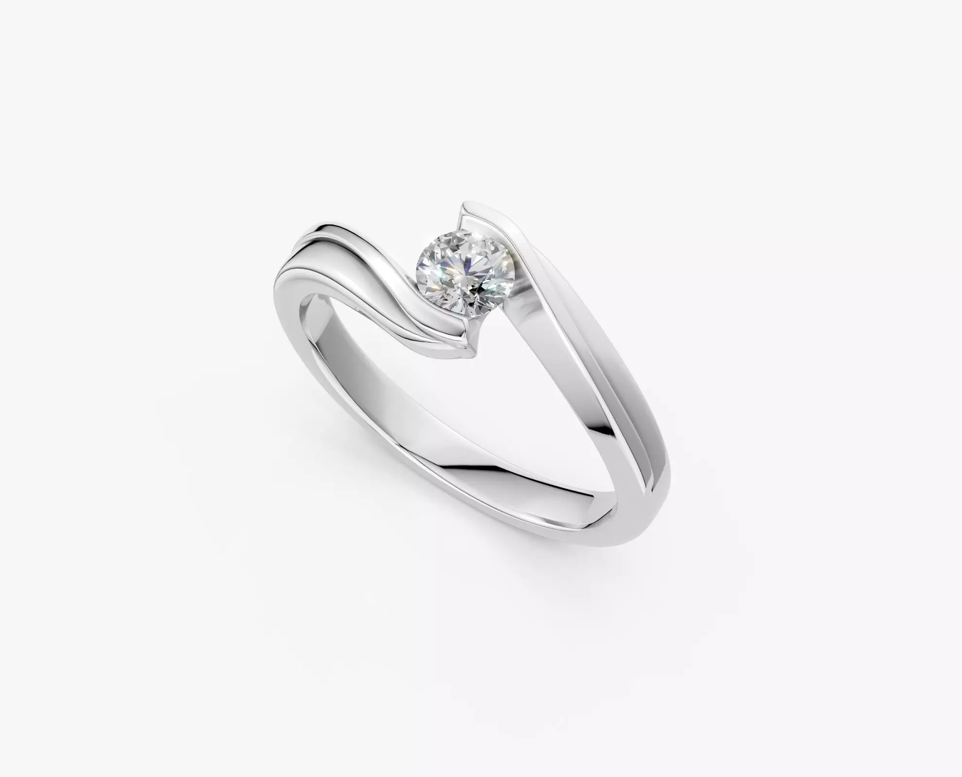 ETERNAL RING ZDR04-25CT 3D print model_2