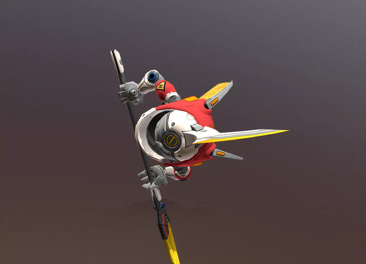 CYBORG-BEETLE-ROBOT Aerial Whirl Wind Attack 3D model_2