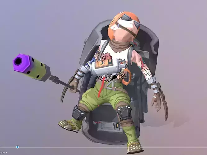 CYBORG BOY URBAN WARRIOR Dying