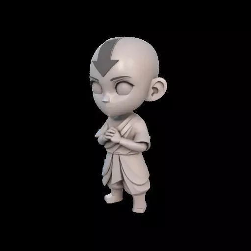 Abstract Avatar Aang 3D print model_21