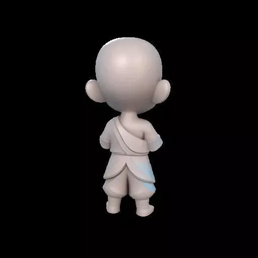 Abstract Avatar Aang 3D print model_7
