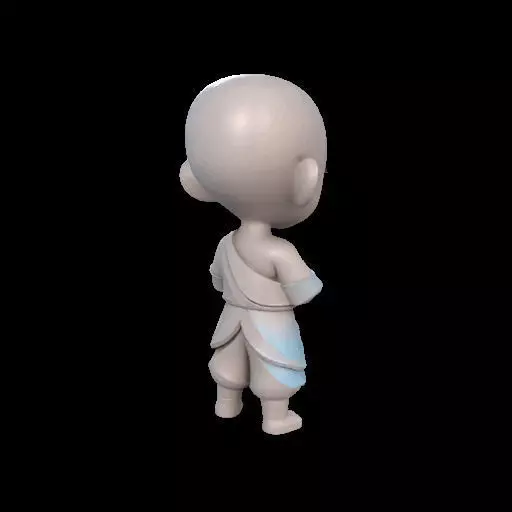 Abstract Avatar Aang 3D print model_5