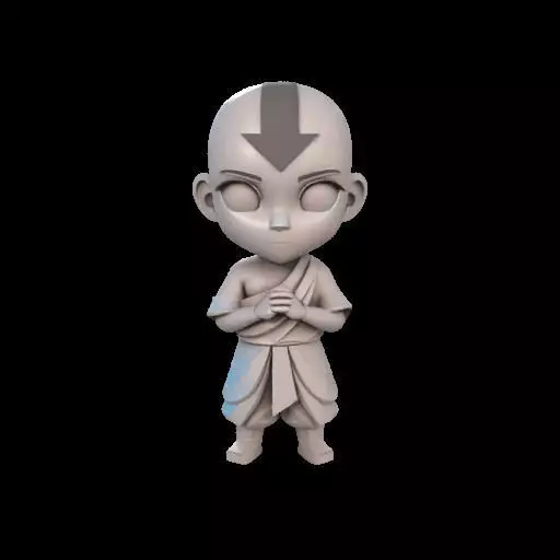 Abstract Avatar Aang 3D print model_1