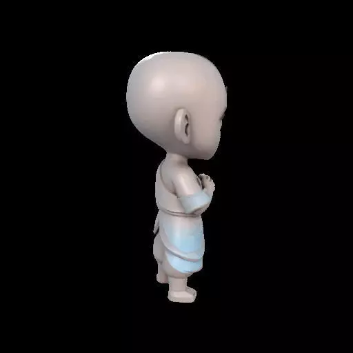 Abstract Avatar Aang 3D print model_30