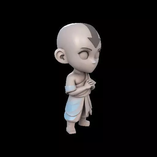 Abstract Avatar Aang 3D print model_25