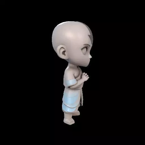 Abstract Avatar Aang 3D print model_27