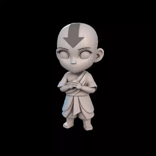 Abstract Avatar Aang 3D print model_23