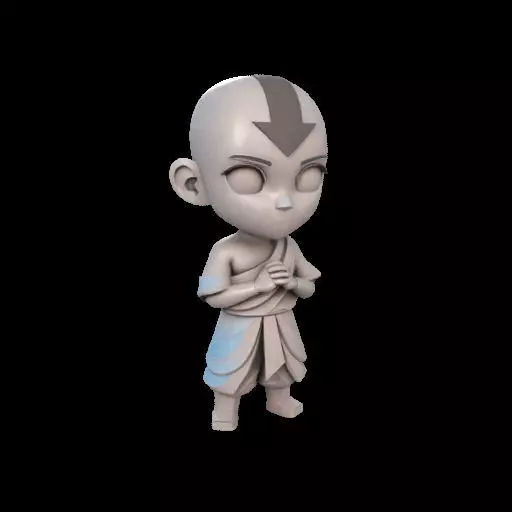 Abstract Avatar Aang 3D print model_13