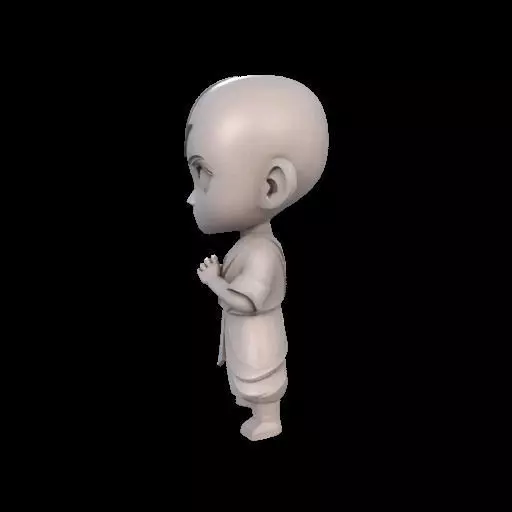 Abstract Avatar Aang 3D print model_17