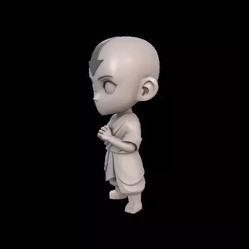 Abstract Avatar Aang 3D print model_19