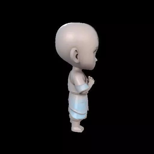 Abstract Avatar Aang 3D print model_29