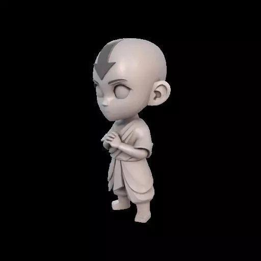 Abstract Avatar Aang 3D print model_20