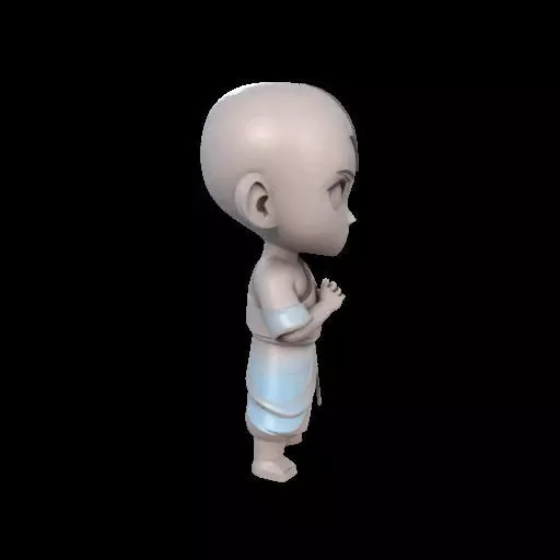 Abstract Avatar Aang 3D print model_28