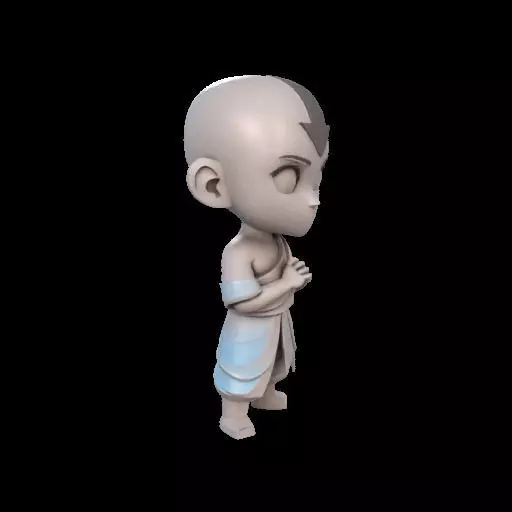 Abstract Avatar Aang 3D print model_26