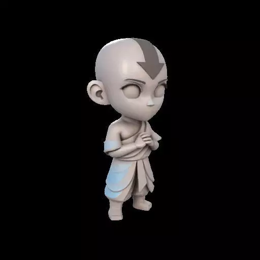 Abstract Avatar Aang 3D print model_24