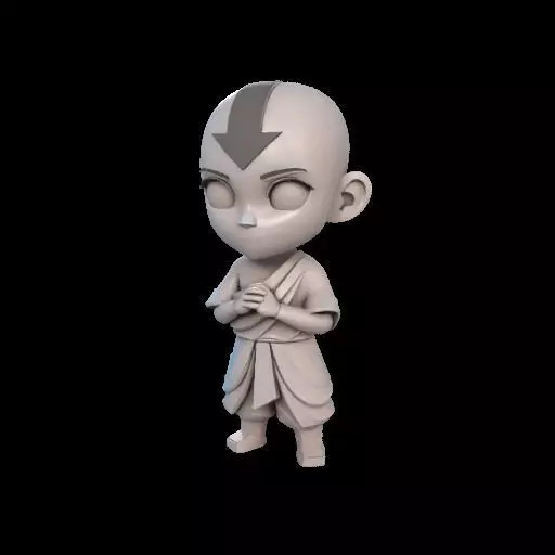 Abstract Avatar Aang 3D print model_22