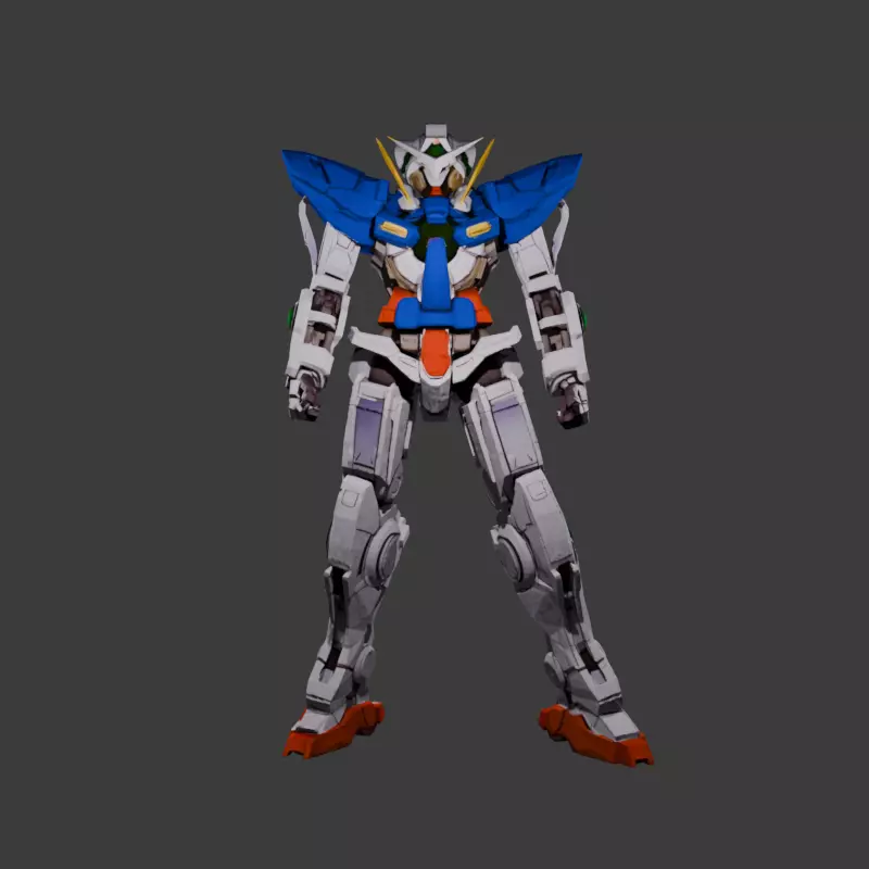 Gundam OO 3D model_1