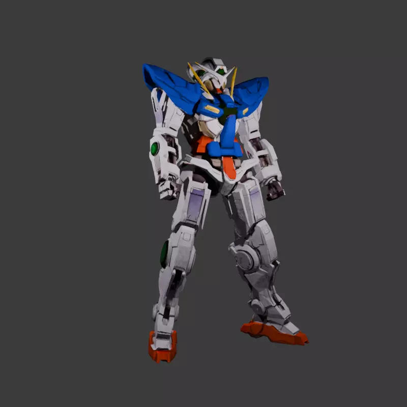 Gundam OO 3D model_2