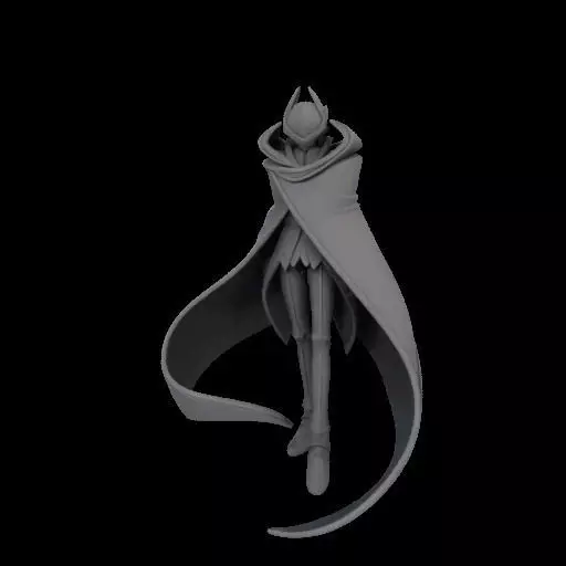 Stylized Lelouch Zero 3D print model_23