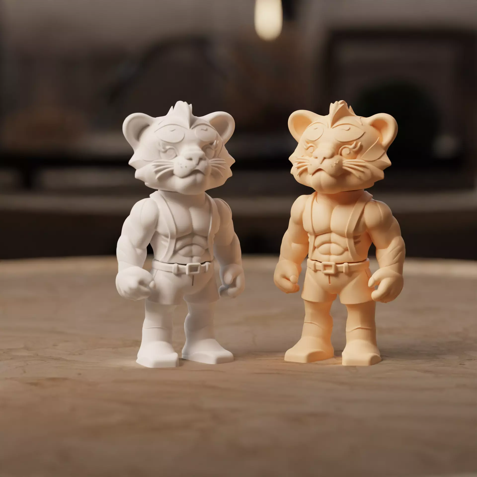 FIGHTER TIGER KEYCHAIN VERSION 3D print model_0