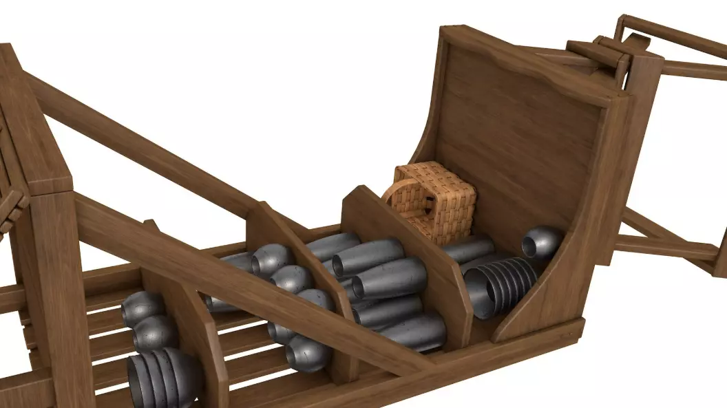 Medieval Market Stall collection 3D model_12