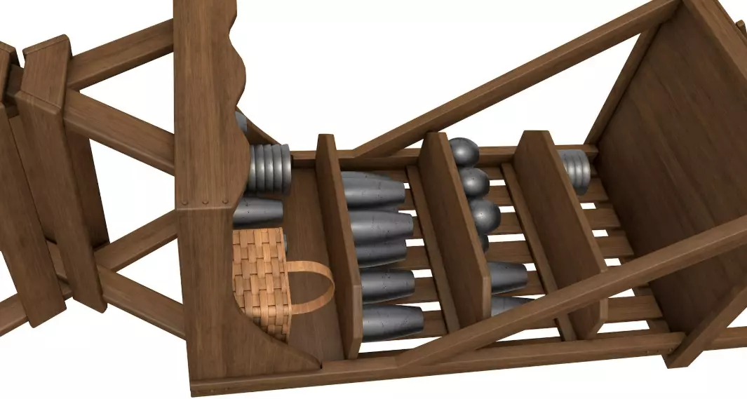 Medieval Market Stall collection 3D model_15