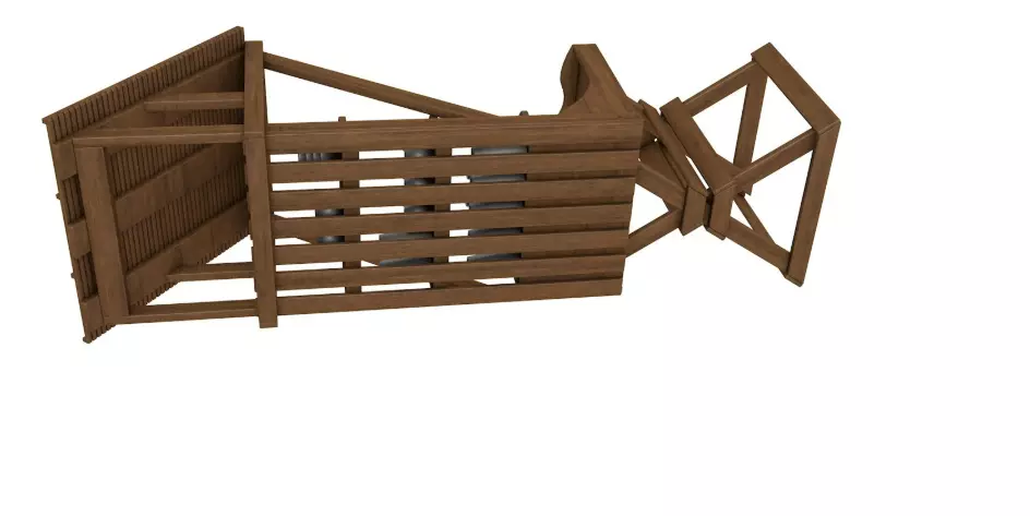 Medieval Market Stall collection 3D model_7