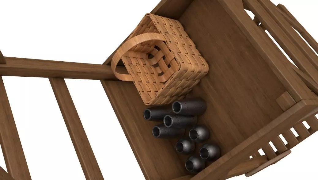 Medieval Market Stall collection 3D model_16